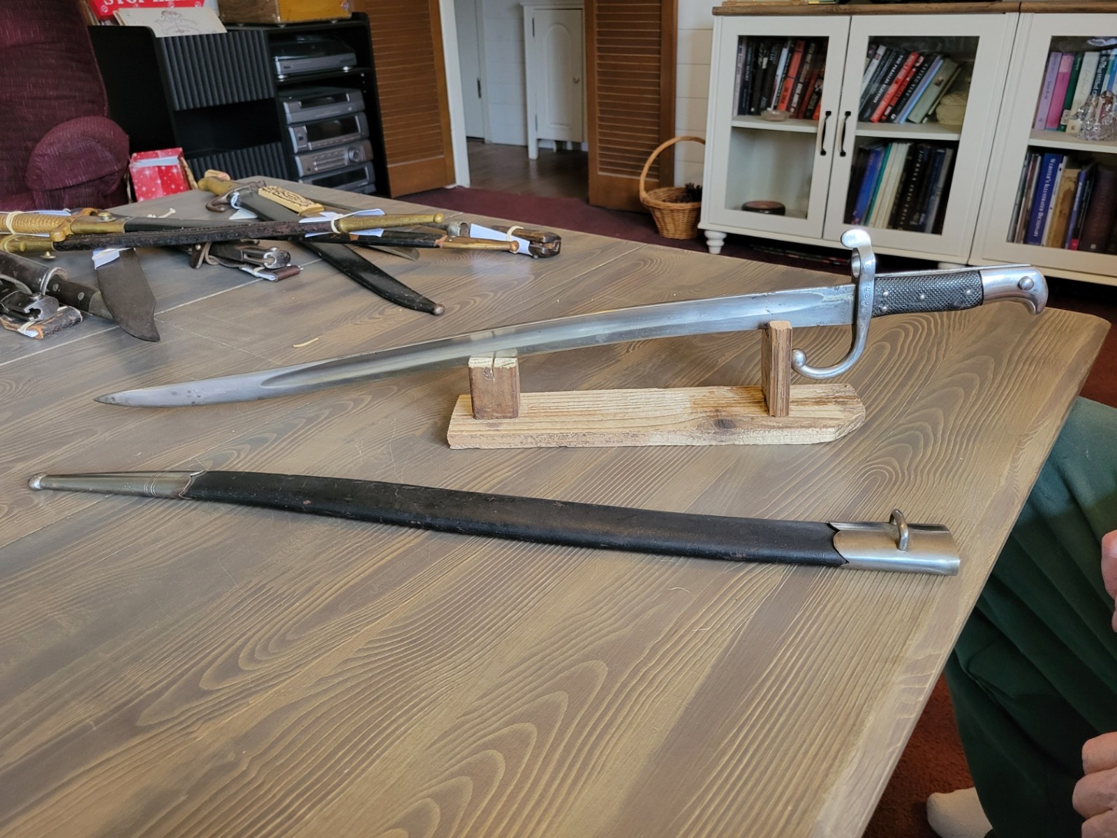 Post-Civil-War German Yatagan Bayonet with Matching Numbers