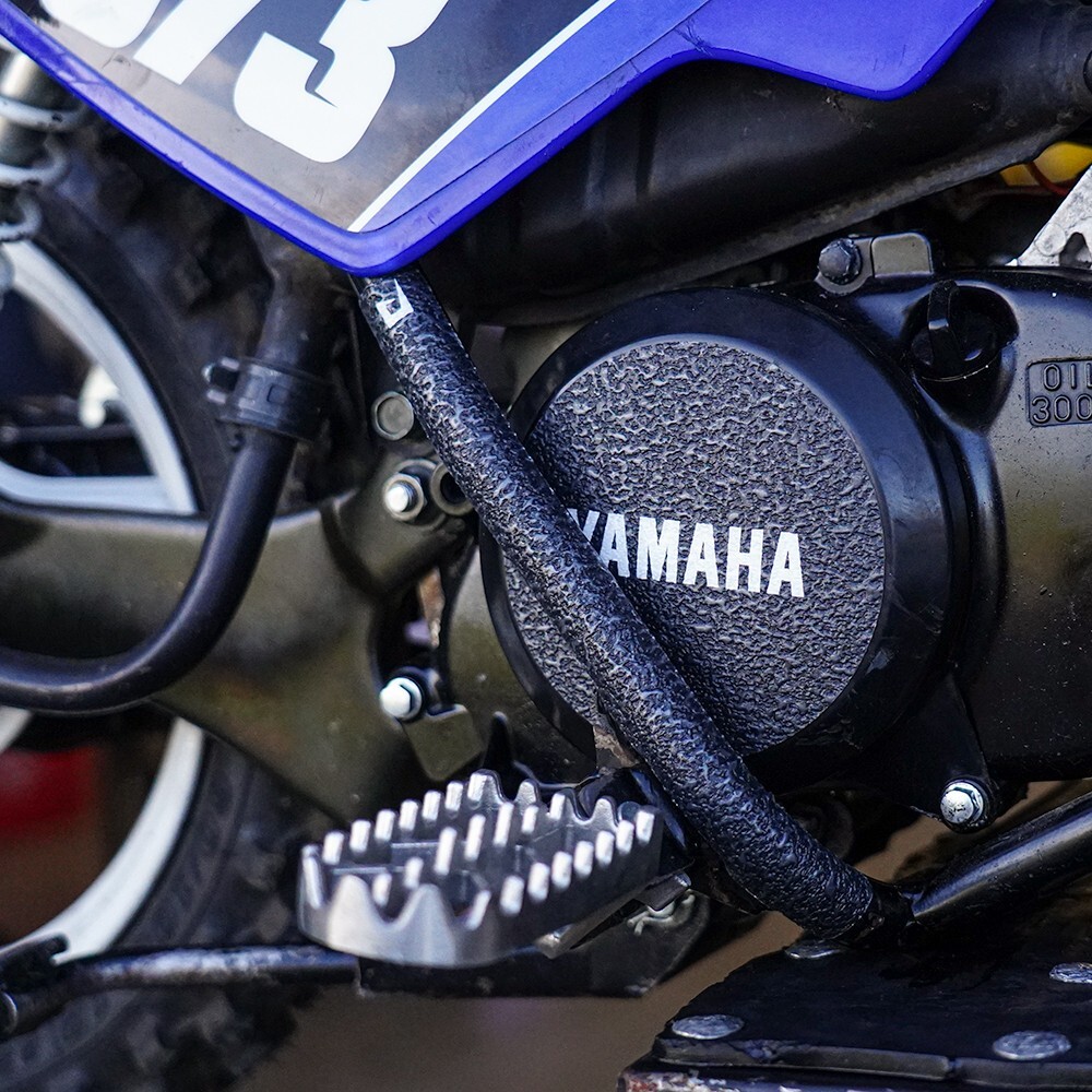 Black Frame Guards 1983-2025 Yamaha PW50 Grip Tape Protectors PW 50 Zinger