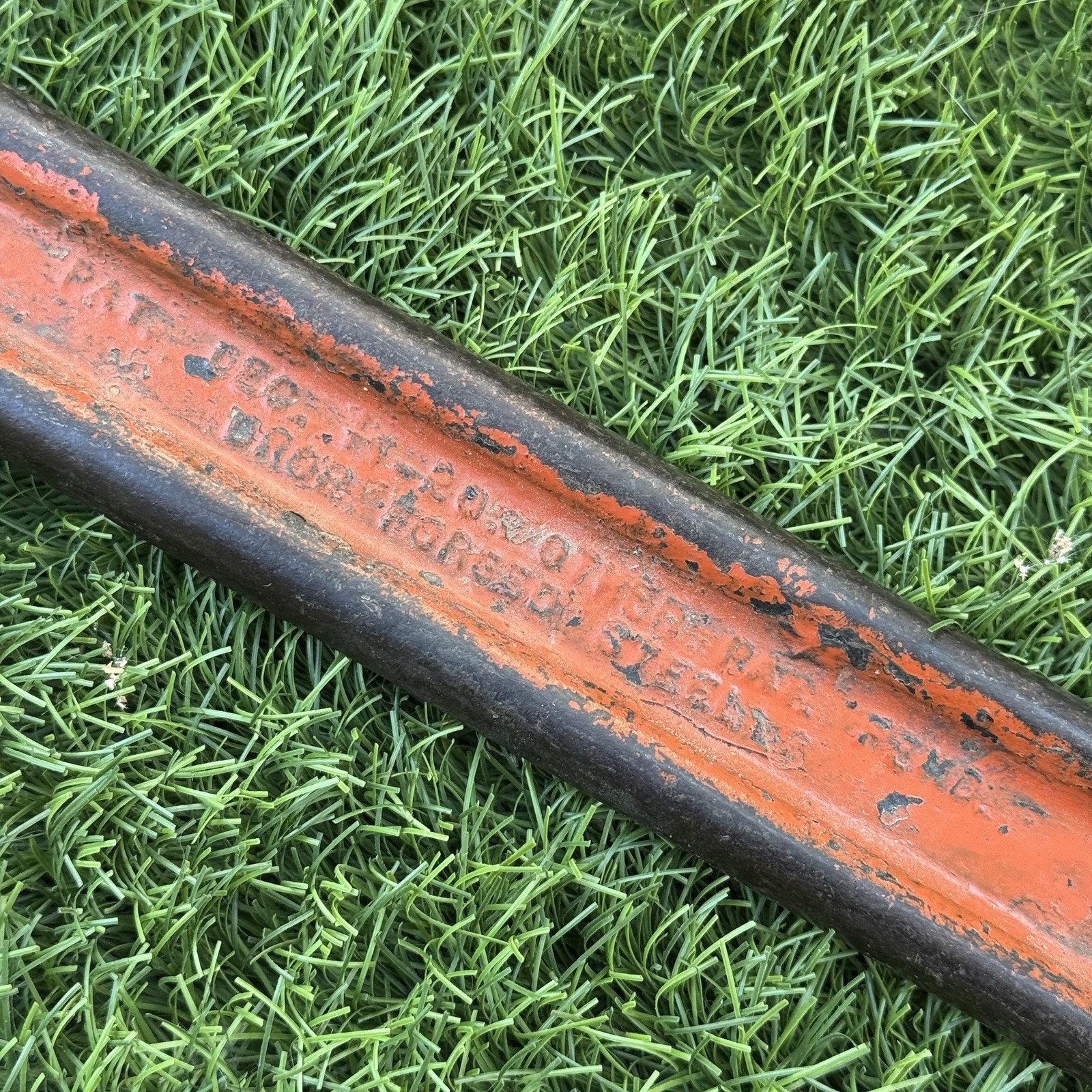 24” Lawson Offset Pipe Wrench 1920's U.S. Hame Co. Buffalo, N.Y. Vintage Antique