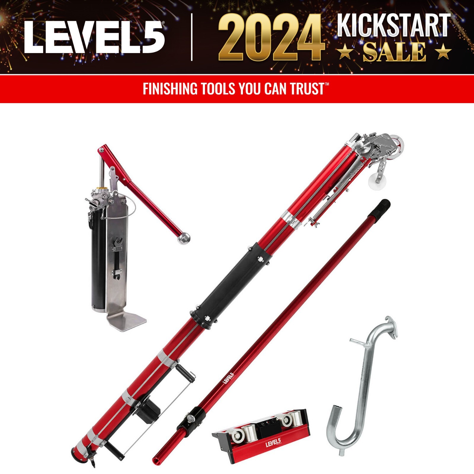 LEVEL5 DRYWALL STARTER SET BUNDLE PRICE! Taper, Pump & Corner Roller | 4-630