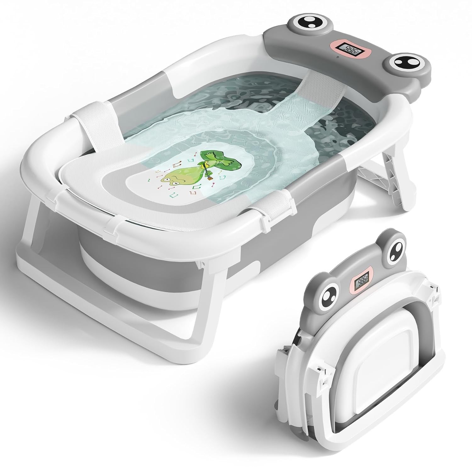 Bañera para bebé, bañera plegable para recién nacidos, ideal para bebés y niños