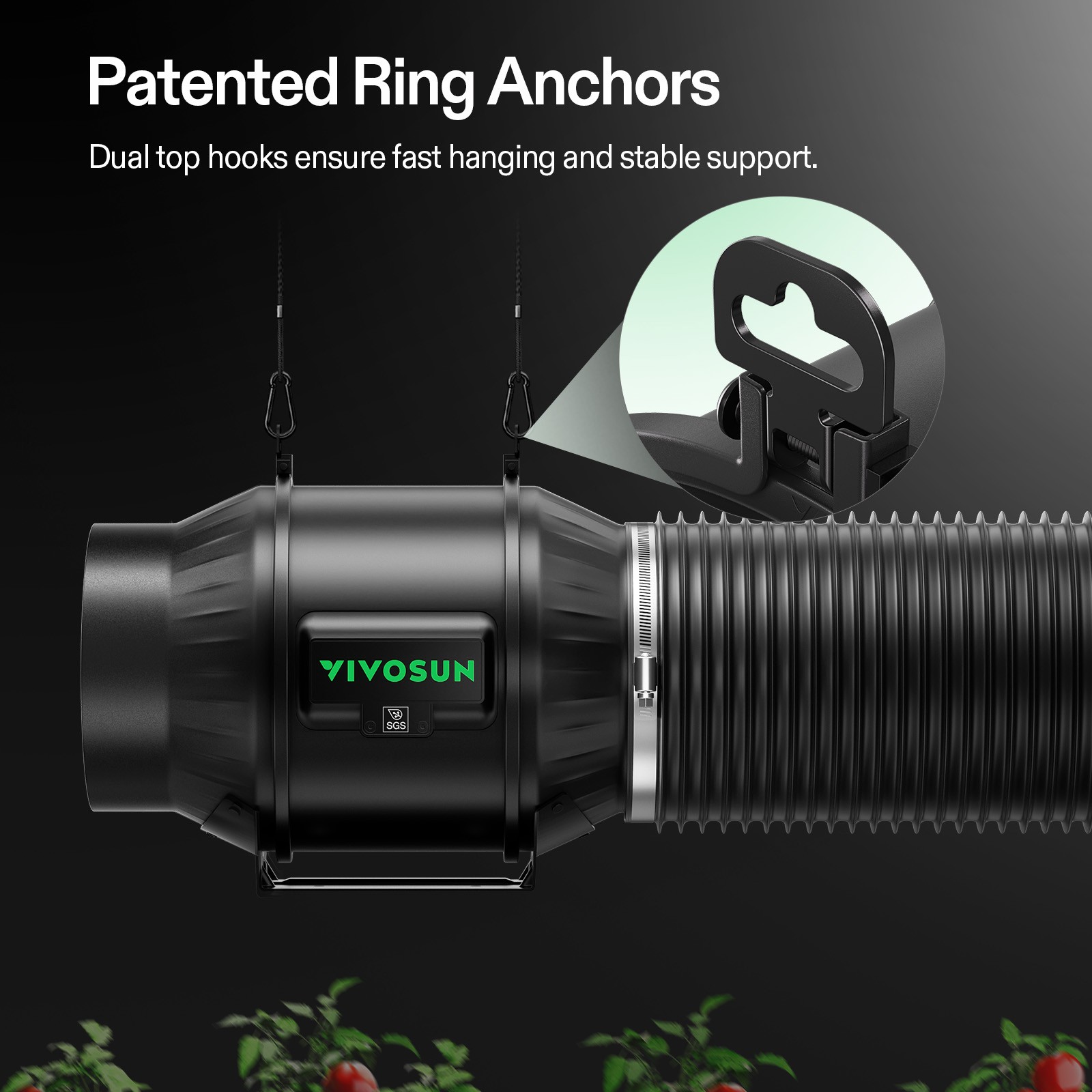 VIVOSUN 4x4FT E42A+ PRO Grow Tent Kit w/ Aerolight AW400SE & T6 Ventilation Kit