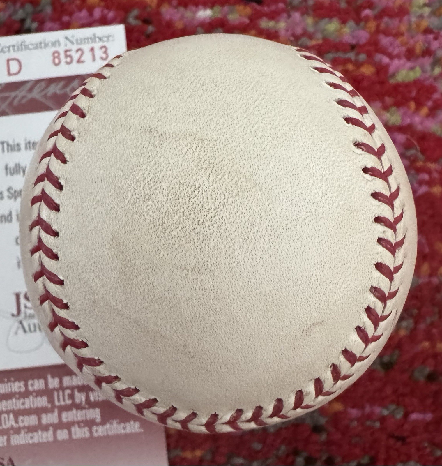 Jose Reyes Autographed OMLB Selig JSA Authentication