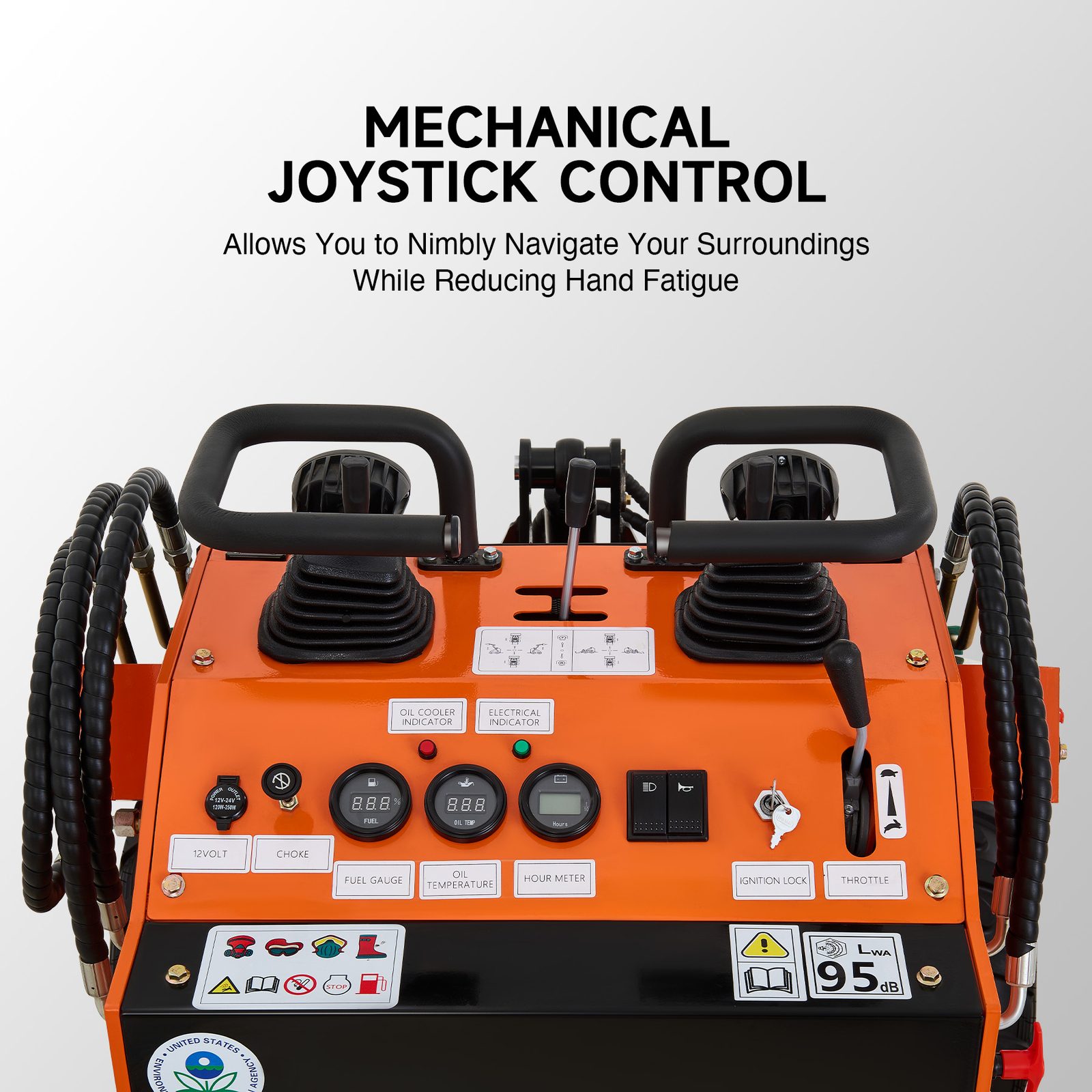 Mini Skid Steer Small Skid Loader with 23 hp Engine & Bucket