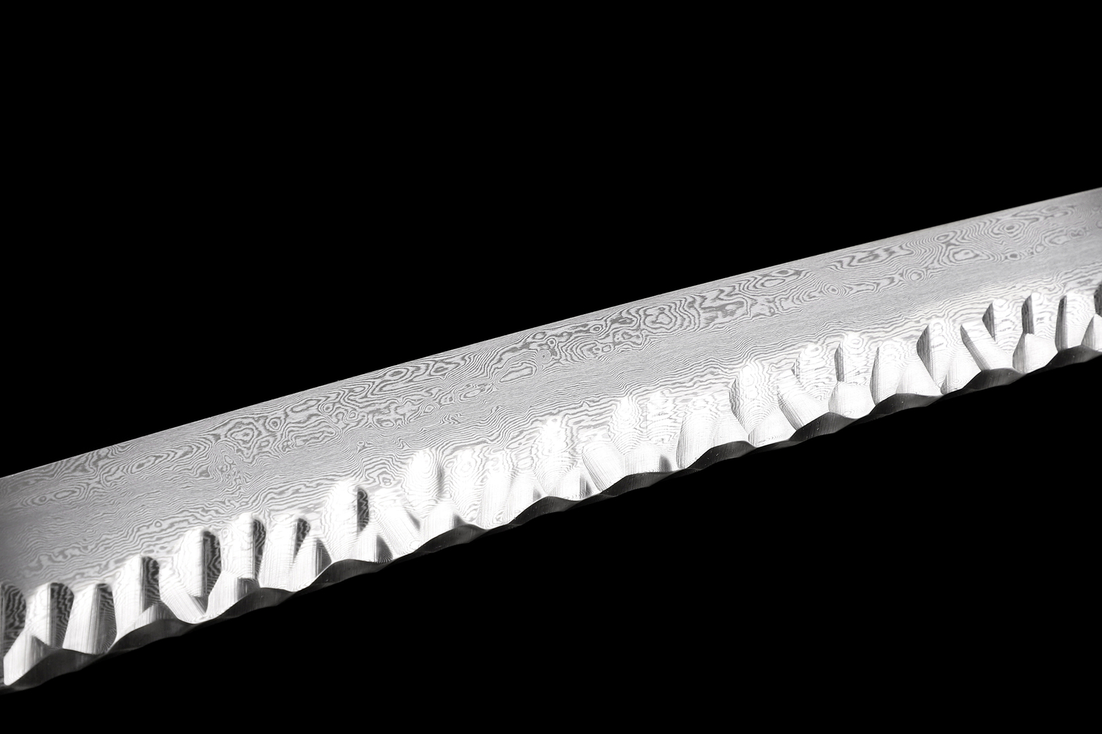 KATOKU Katana Samurai Sword Damascus Steel Brass Tsuba Razor Sharp New Blade