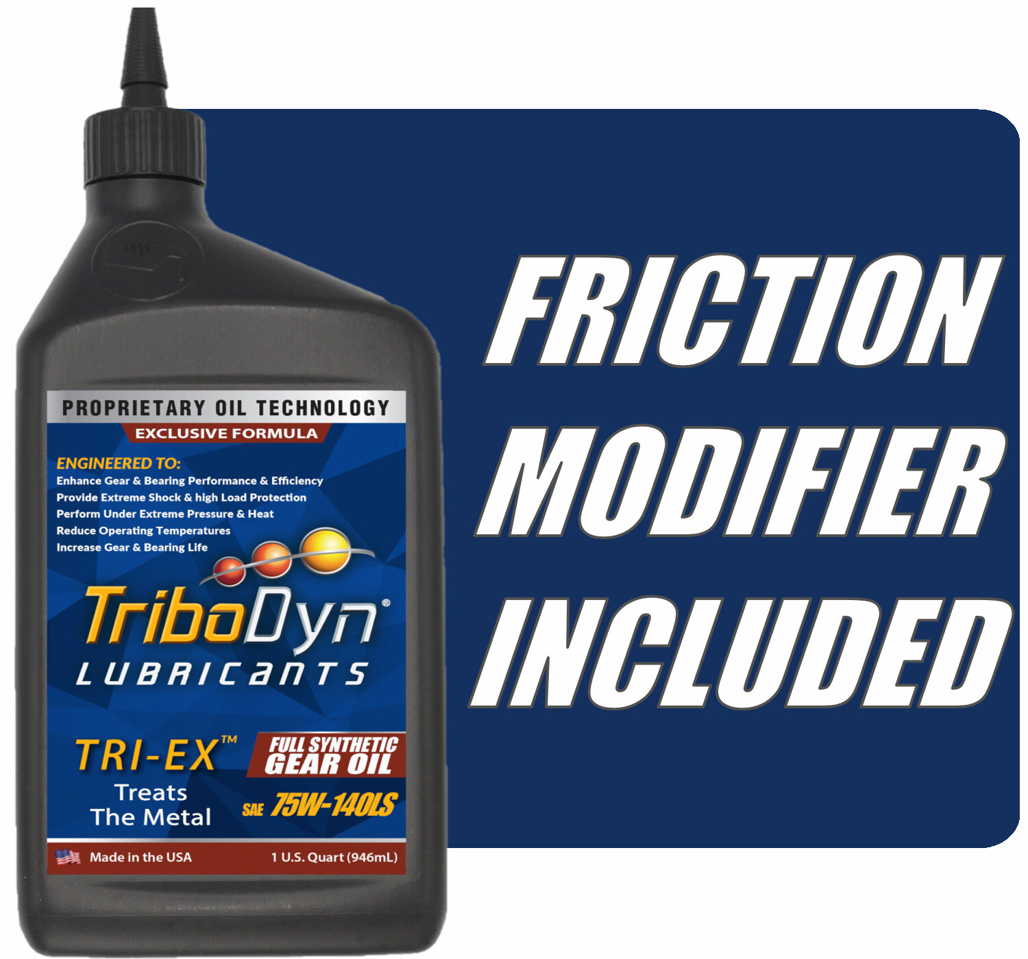 TriboDyn Synthetic 75W140 Gear Oil with Limited Slip Differential Additive