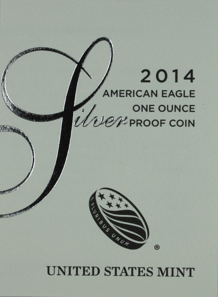 2014-W American Proof Silver Eagle Mint Issued COA (NO Coin)
