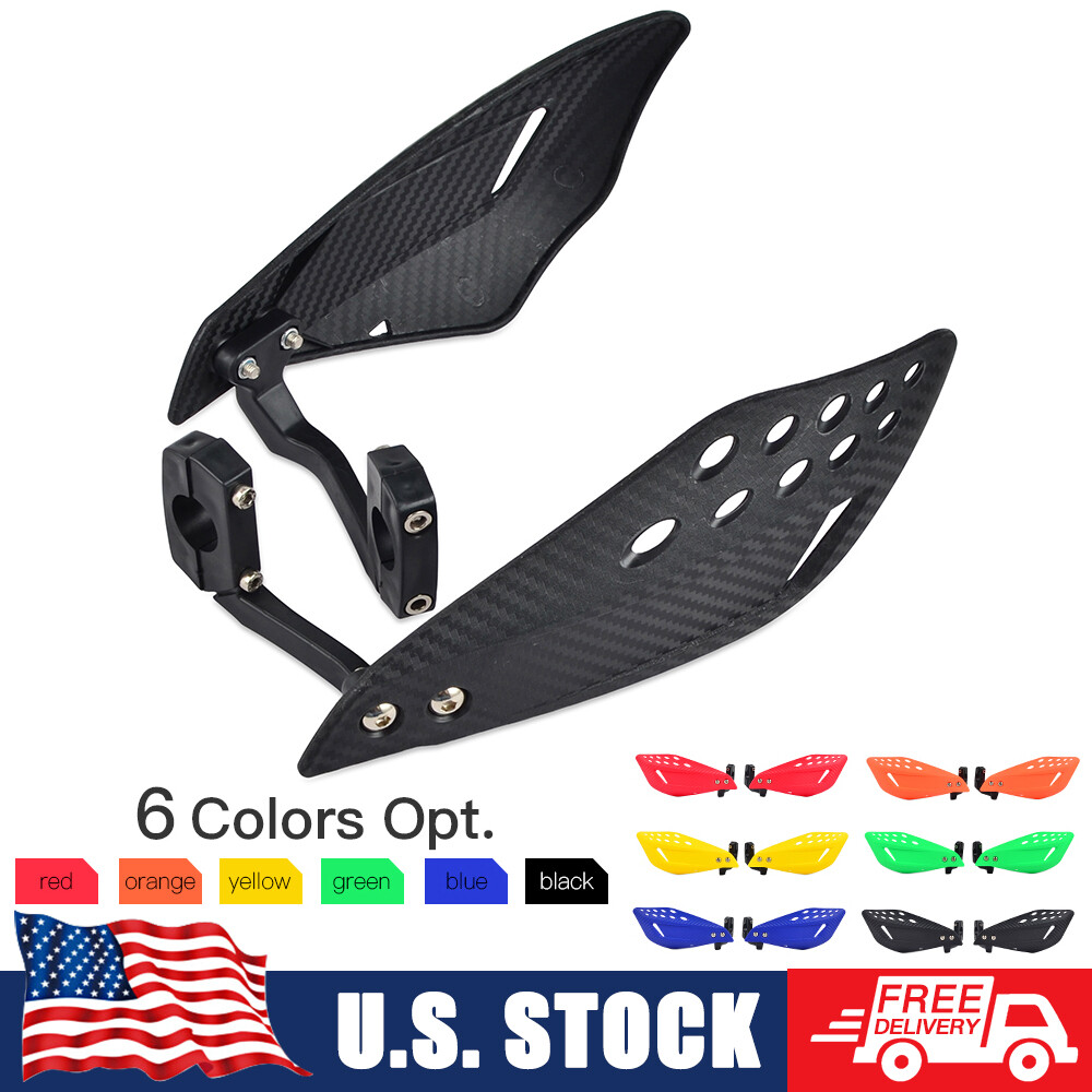 7/8" Handle Bar End Hand Guards Protector Universal For Motorcycle Dirt Bike ATV