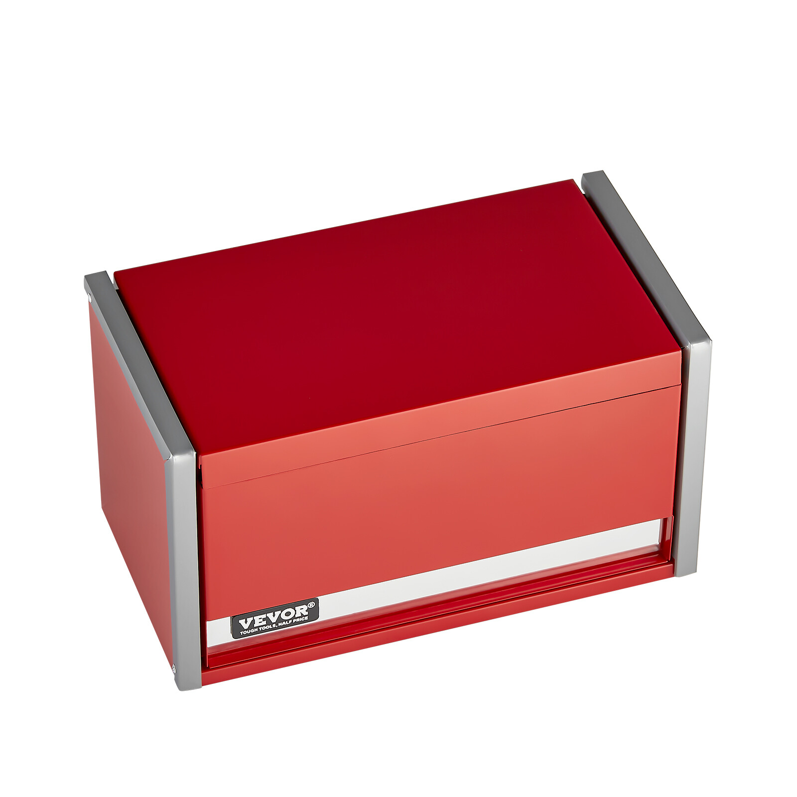 Tool Box 8.6-inch Portable Metal Tool Box 3 Drawers Tool Organizer Red