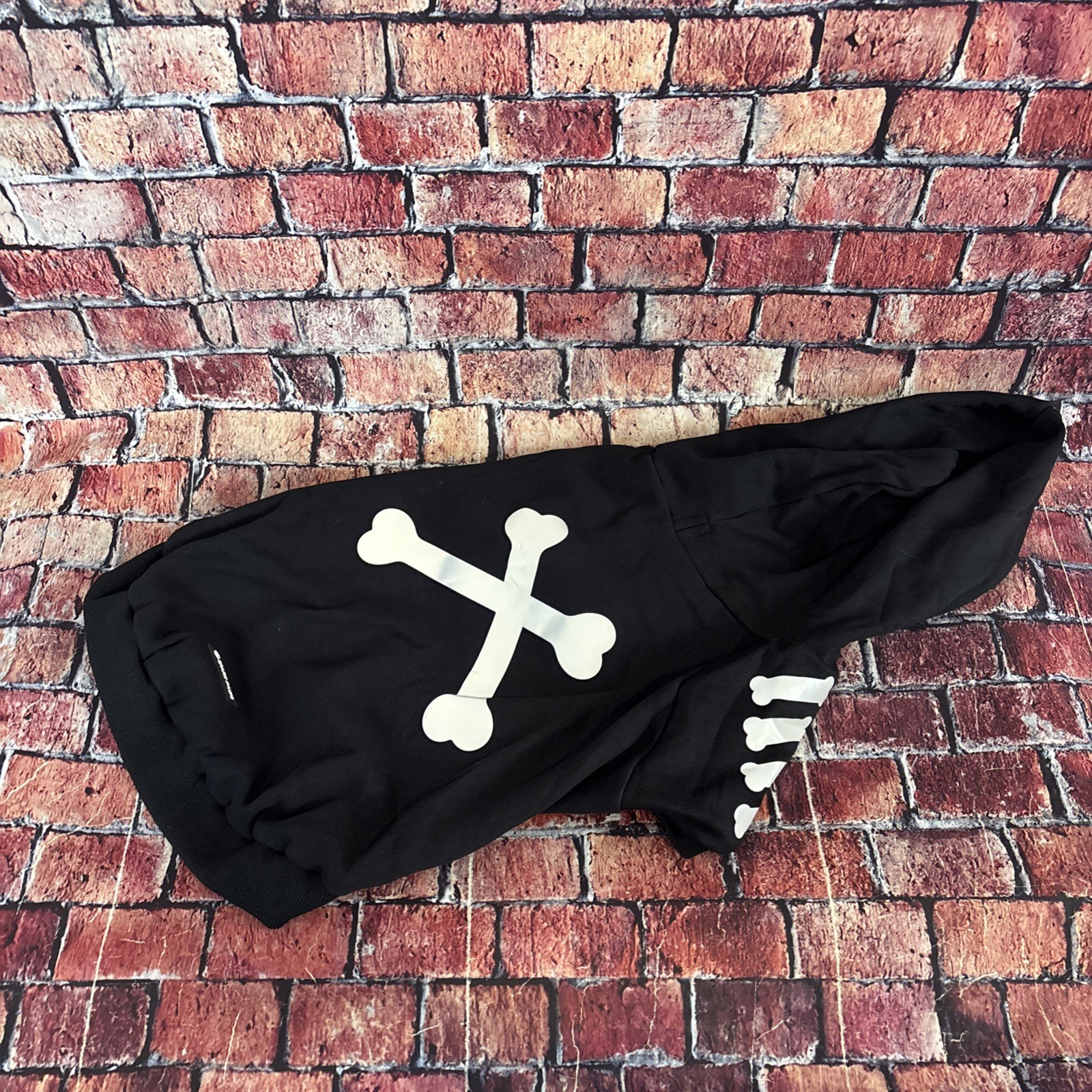 Spark Paws "WOOF" Dog Hoodie - Black & Reflective 3XL