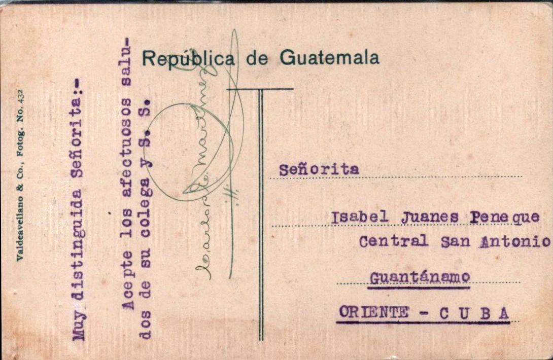 1926 Guatemala Cover Postcard "Palacio Presidencial"