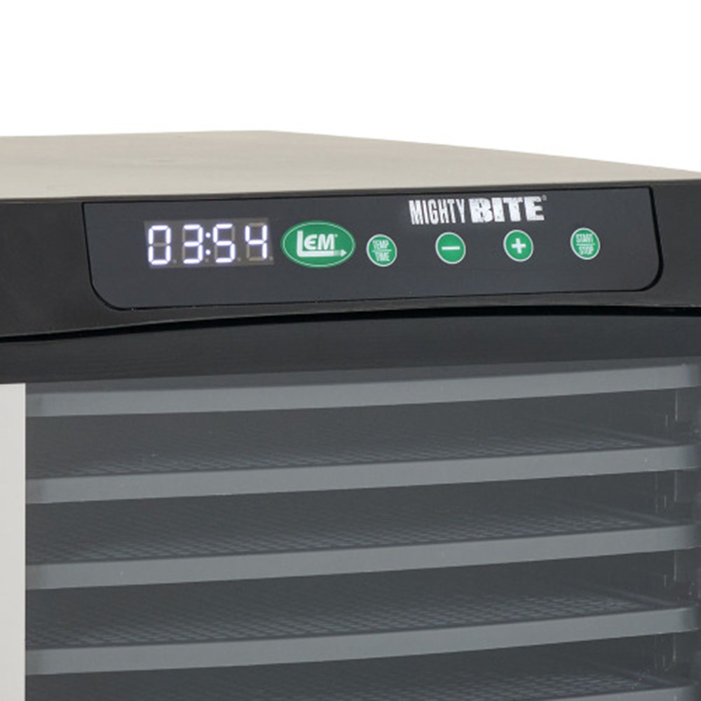 LEM Mighty Bite 10-Tray Dehydrator For Jerky Meat Vegetables Fruit 800W #1730