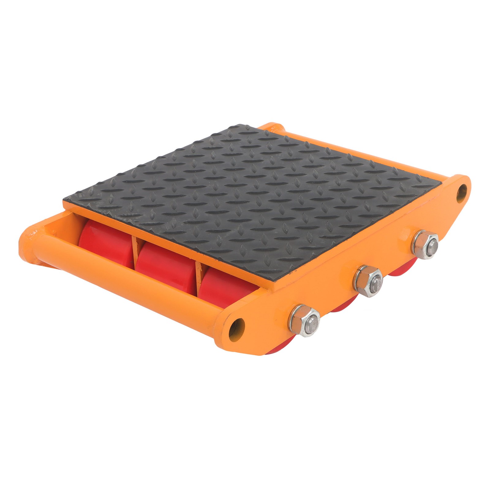 15 Ton 33069Lbs Heavy Duty Machinery Skate Dolly Mover Roller Cargo Trolley 360°