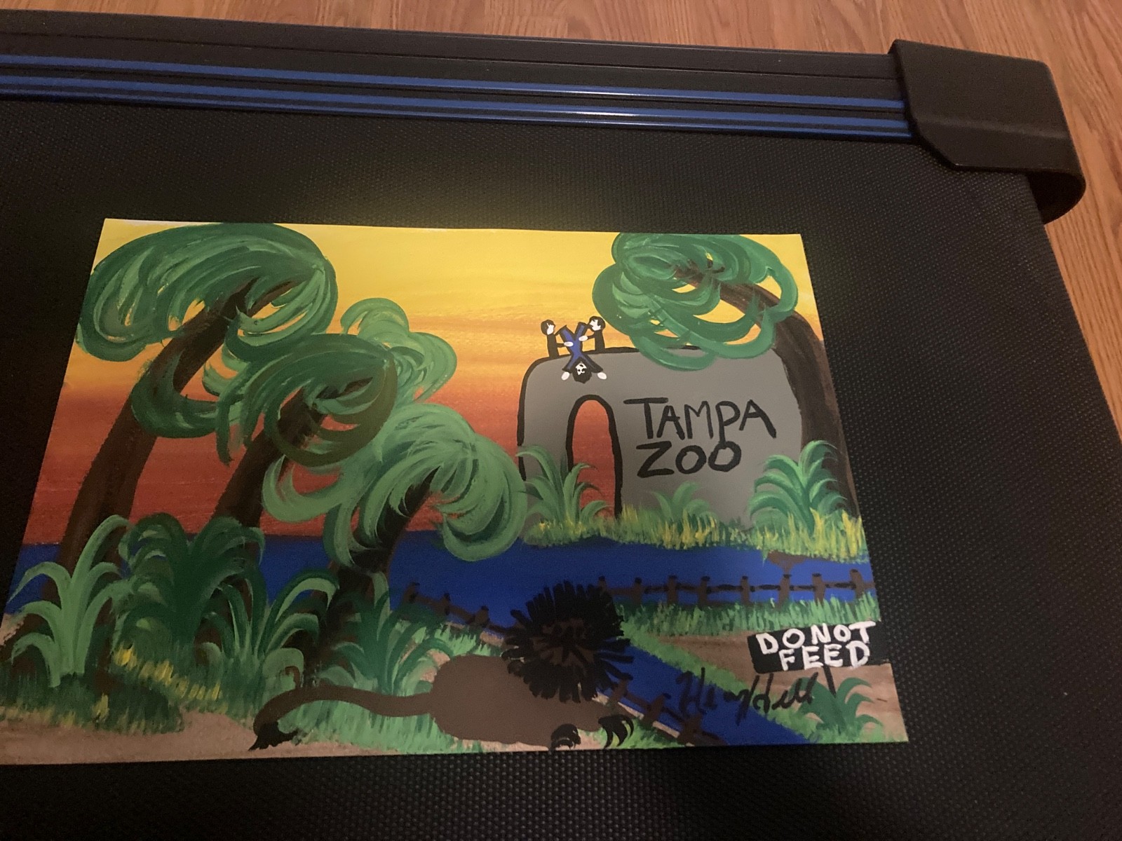 henry hill goodfellas Signed Original Goodfellas Painting TANPA ZOO COA ON BACK