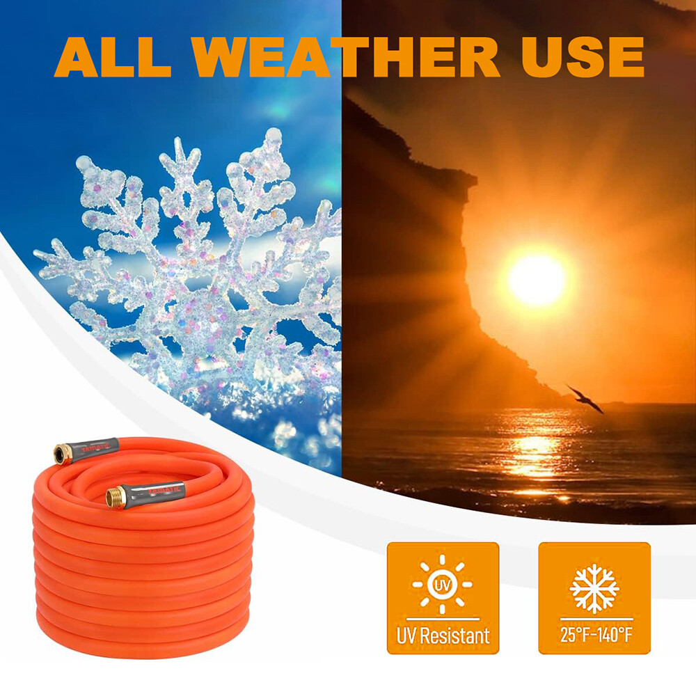 YAMATIC Heavy Duty Garden Hose 5/8 in Super Flexible Water Hose All-weather