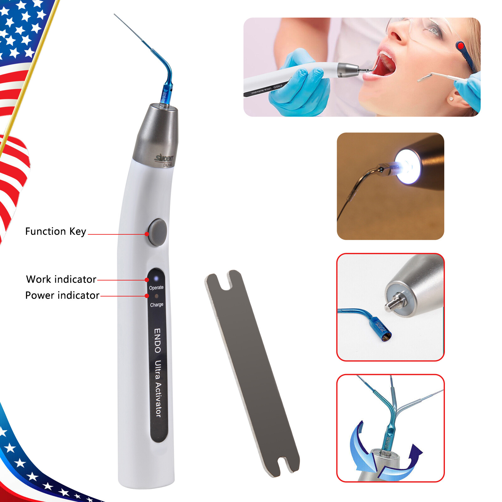 Dental Endo Ultra Activator Ultrasonic Irrigator Root Canal Scaling Handpiece