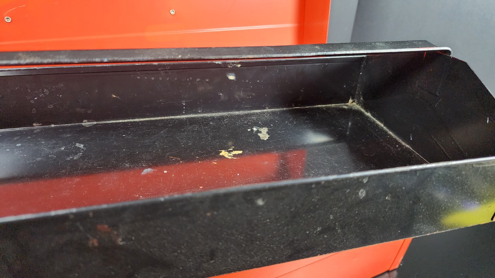 Vintage Mopar Scat Pack Metal Toolbox 1960s-70s Red with Bee Stripe & Insert