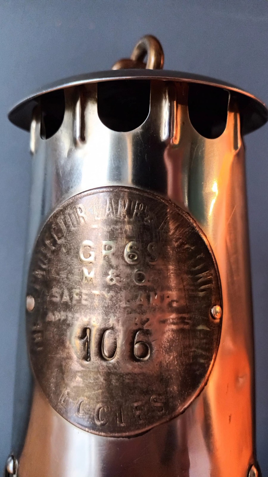 Eccles Miners Safety Lamp The Protector Lamp & Lighting Co Ltd Type GR6S B2/233