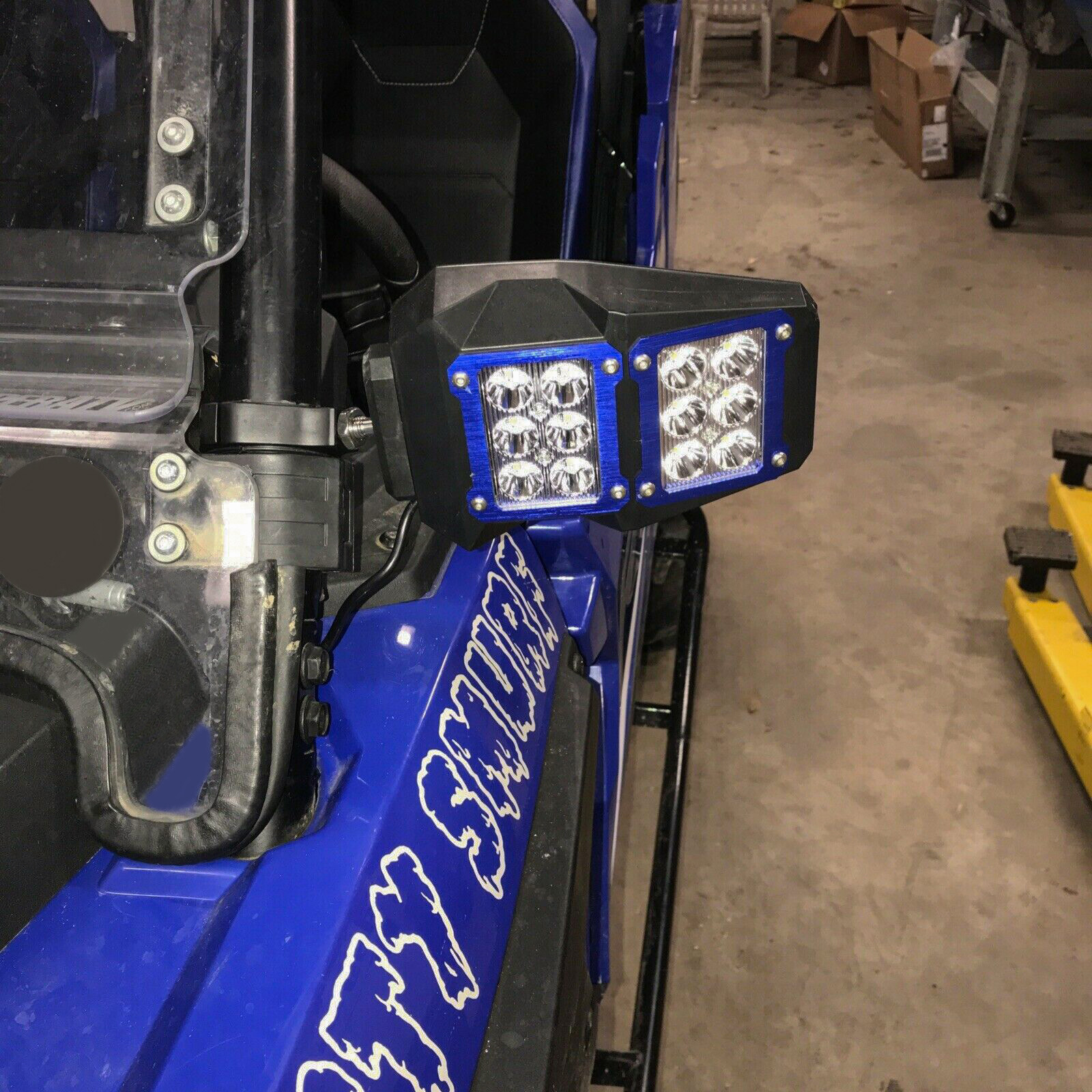 UTV Rear View Side Mirrors W/ LED Spot Lights For Honda Talon 1000R 1000X 2024