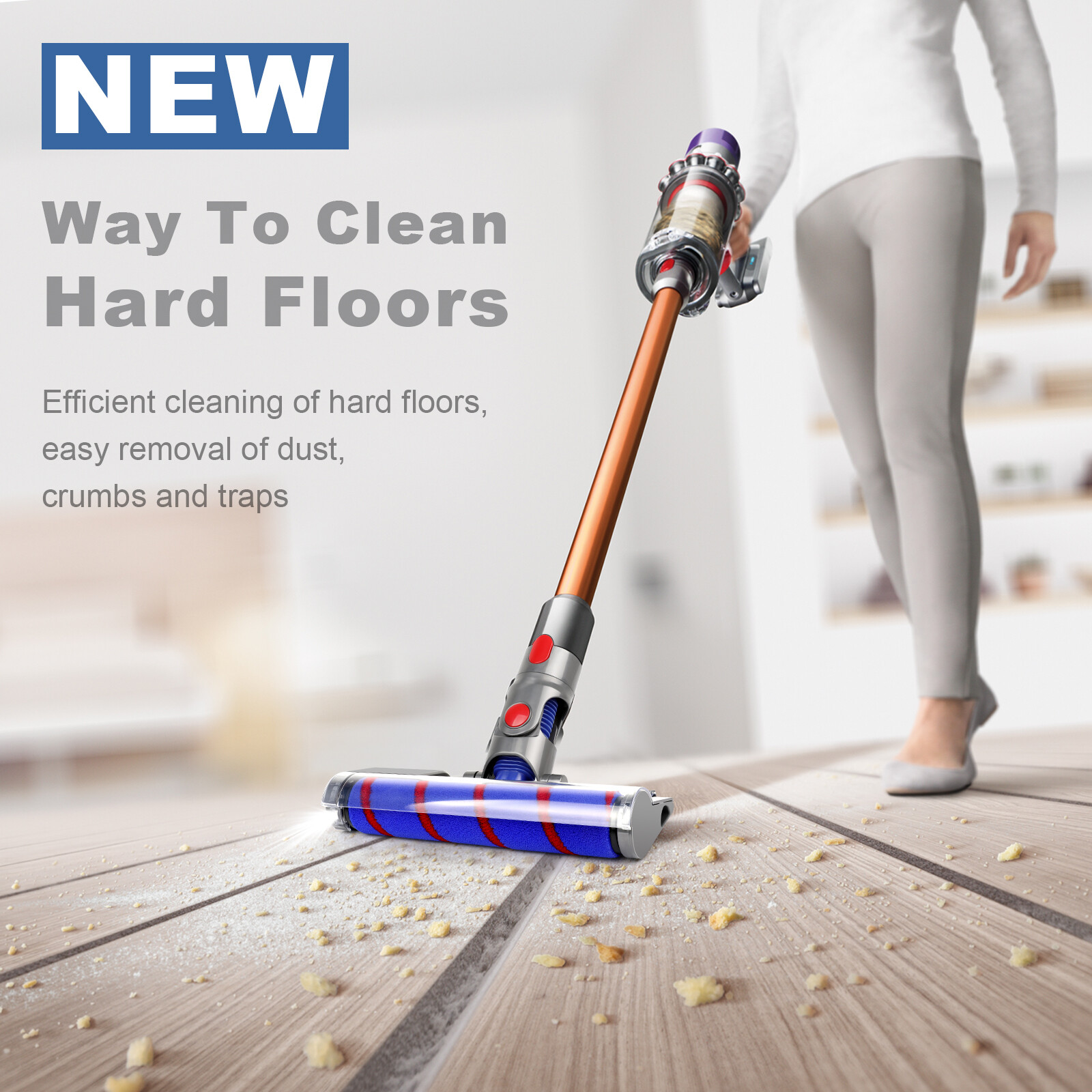 Floor Brush Head Tool For Dyson V7 V8 V10 V11 Vacuum Motorhead Animal Absolute