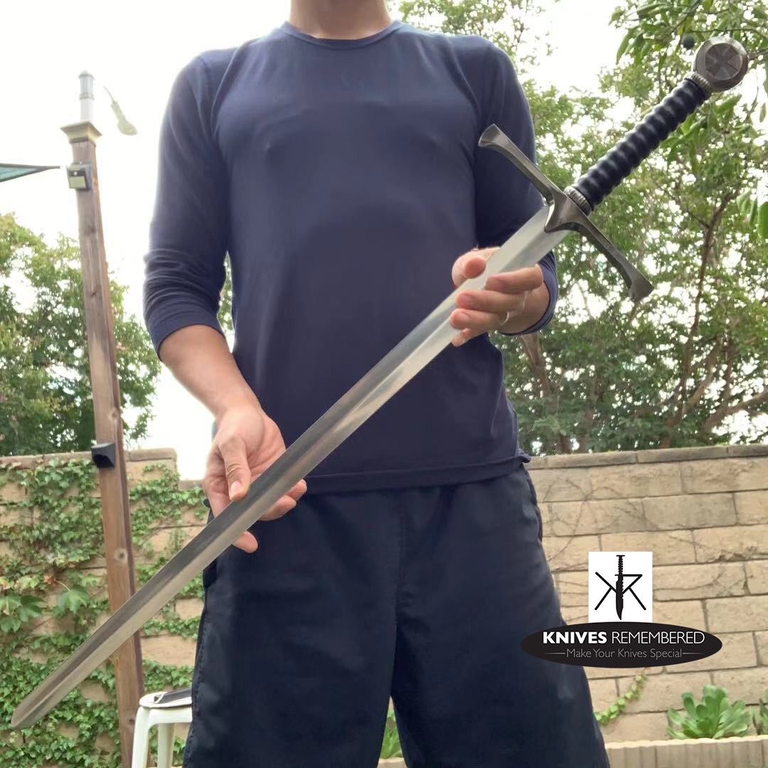 Crusader (Cross) Medieval Knight Arming Sword w/ Scabbard-CUSTOM ENGRAVED