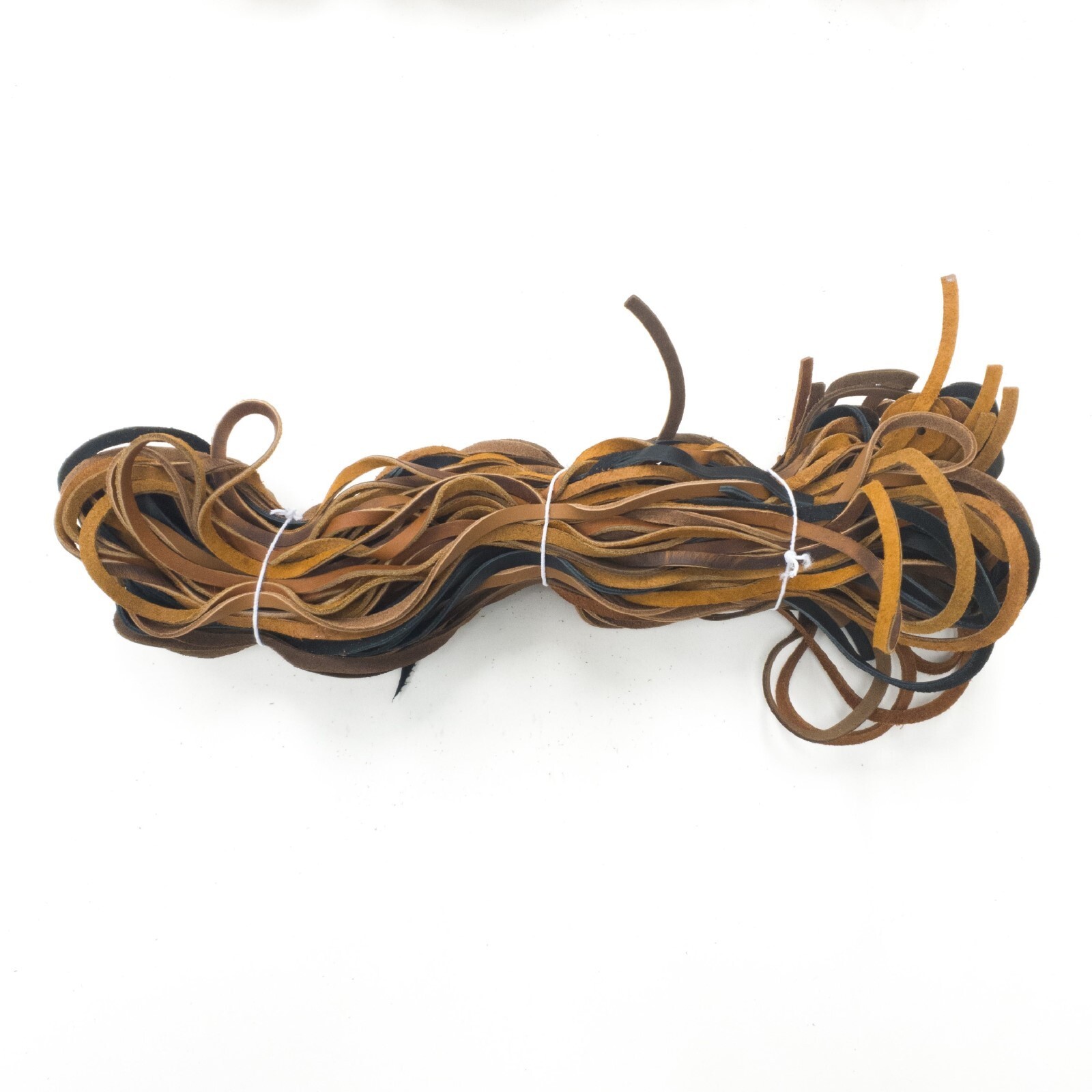 Earth Toned Color Craft Oil Tanned 25 Lace Bundles 72" x 1/4" Farmers Bundle