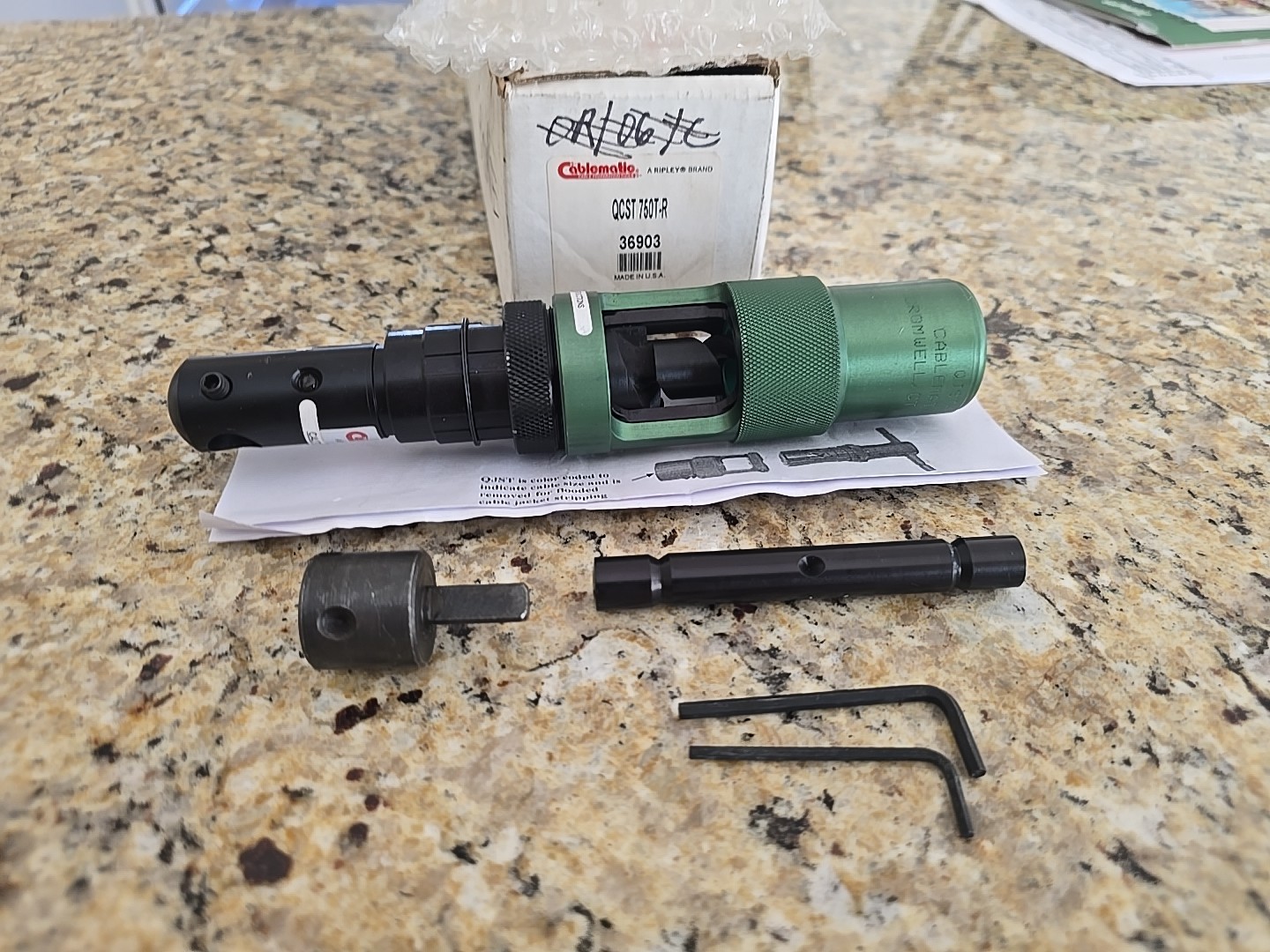 Brand New Cablematic QCST-750T Coring and Stripping Tool
