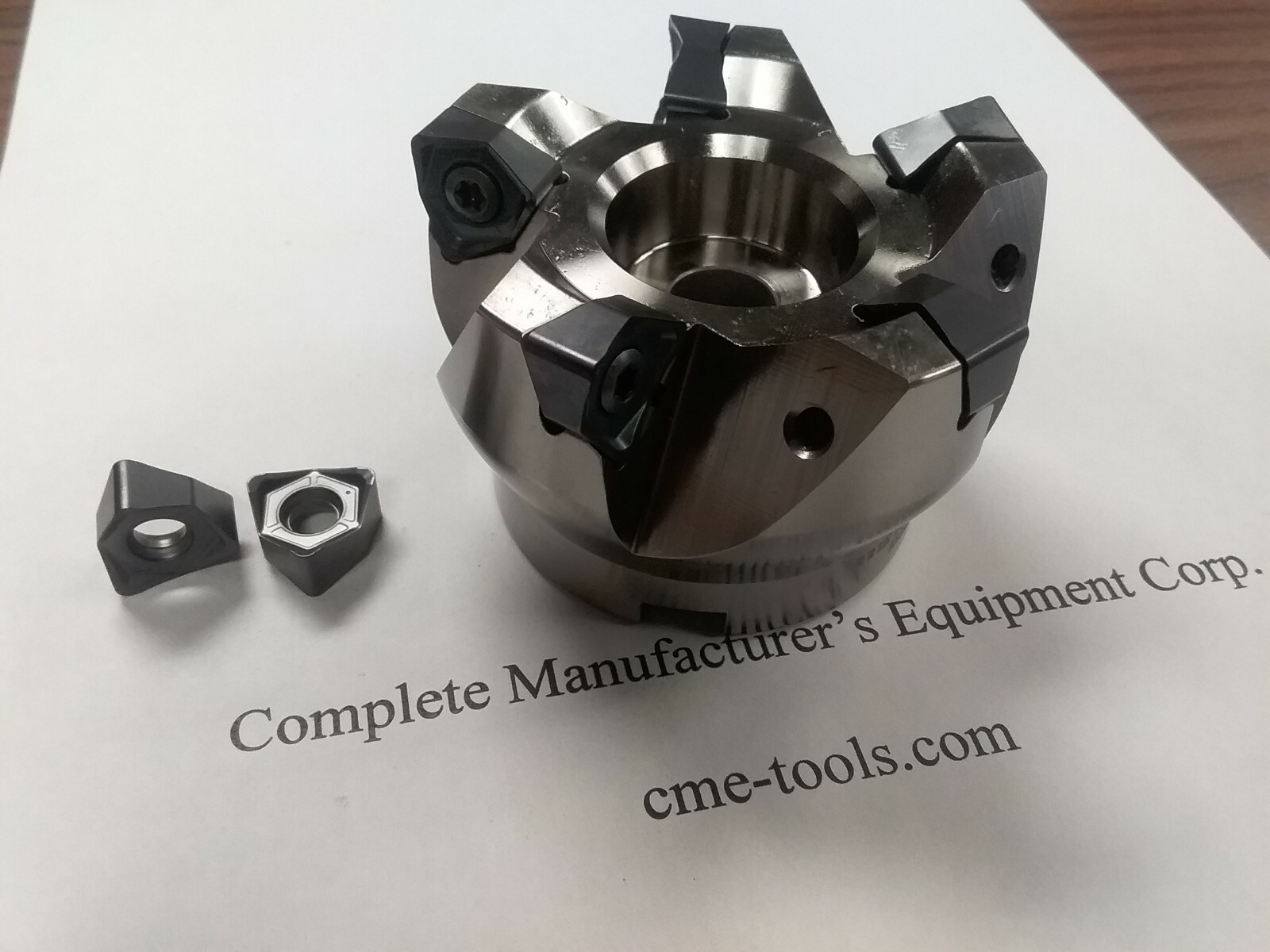 3" 90 degree MFWN90 face mill, w. Kyocera WNMG080616 Extra 10 inserts 506-WNMG3