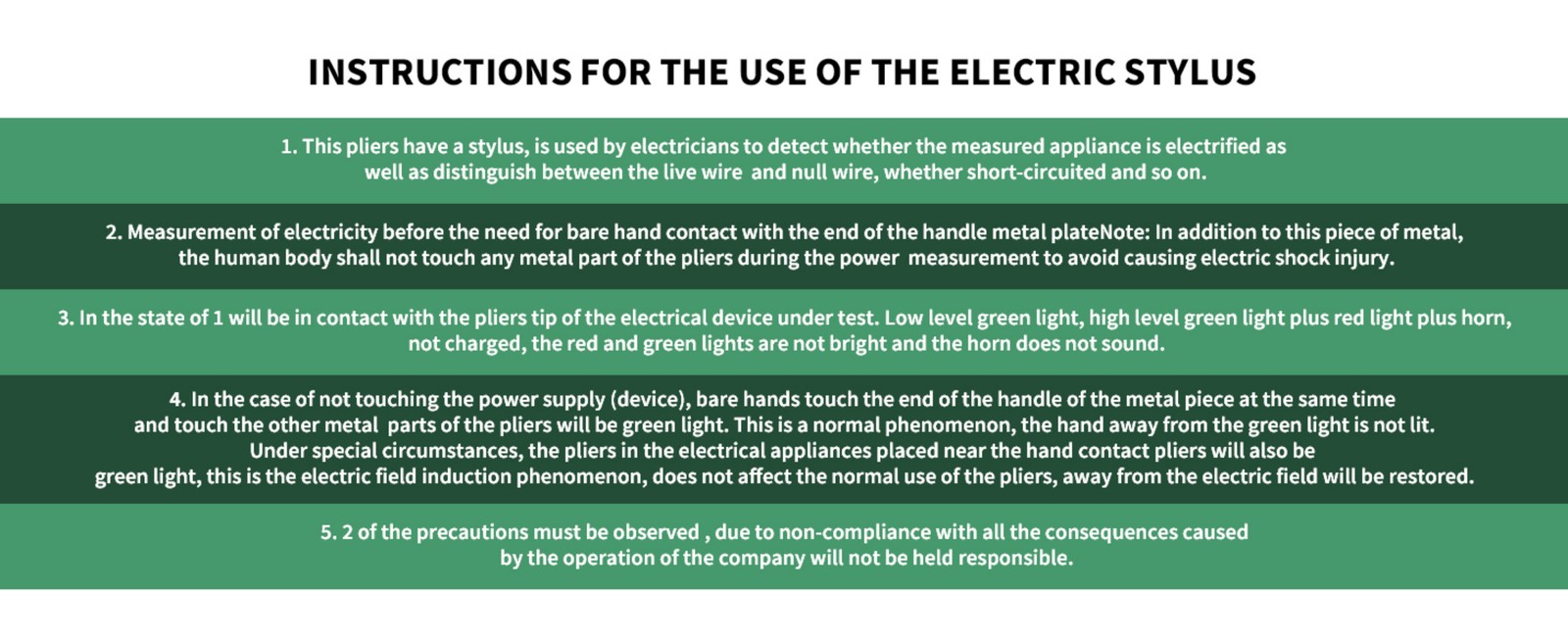 8-In-1 Wire Stripper Twister Green Durbale Cable Scissors Voltage Tester Pliers