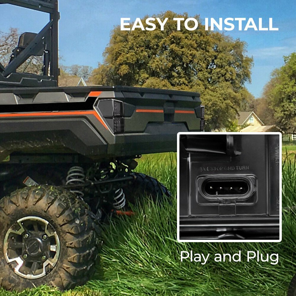 UTV Rear Tail Light Left+Right For 2018-2024 Polaris Ranger XP 1000/Crew 2413766