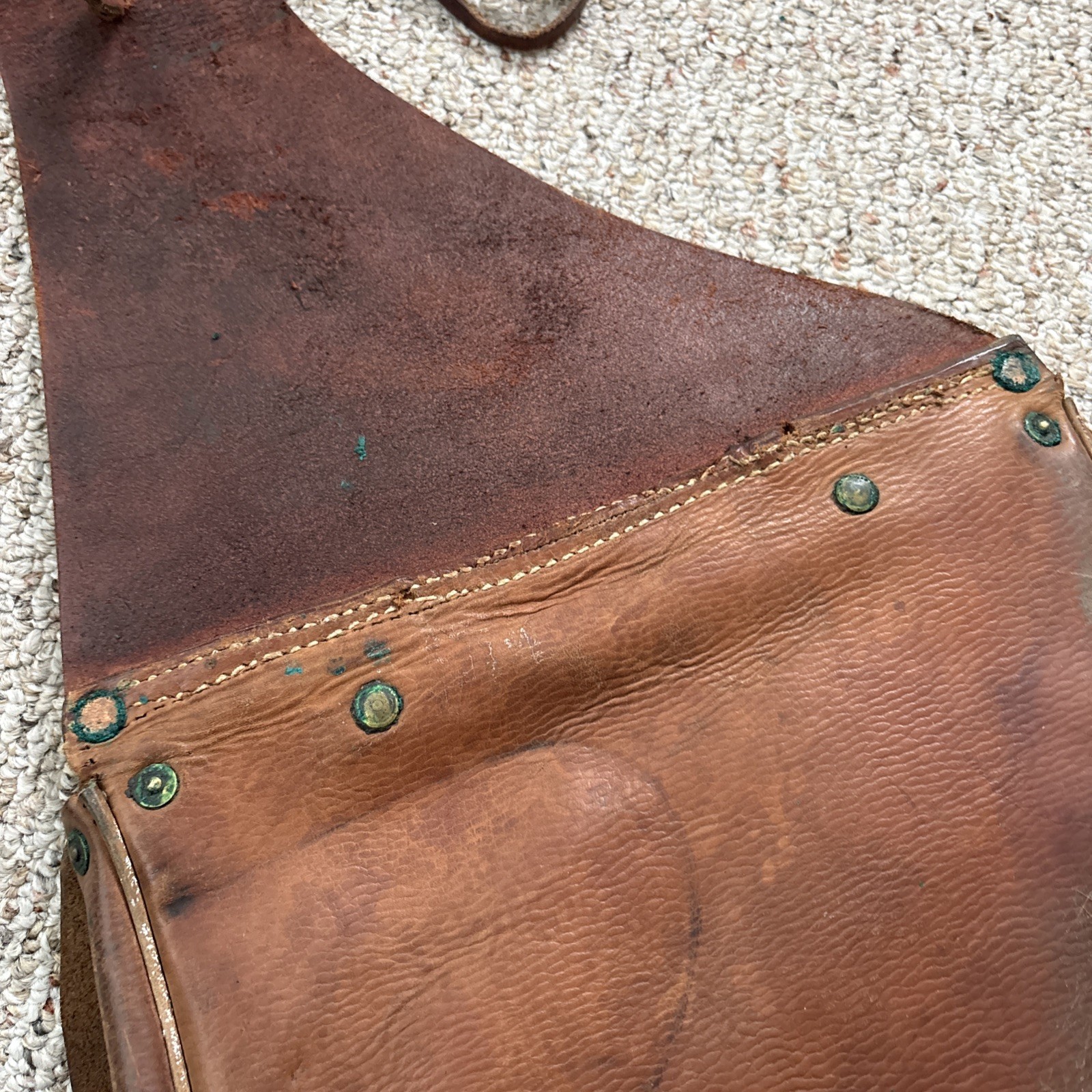 US Cavalry Saddle Bags WWI Antique Leather US Military Saddle Bags Army