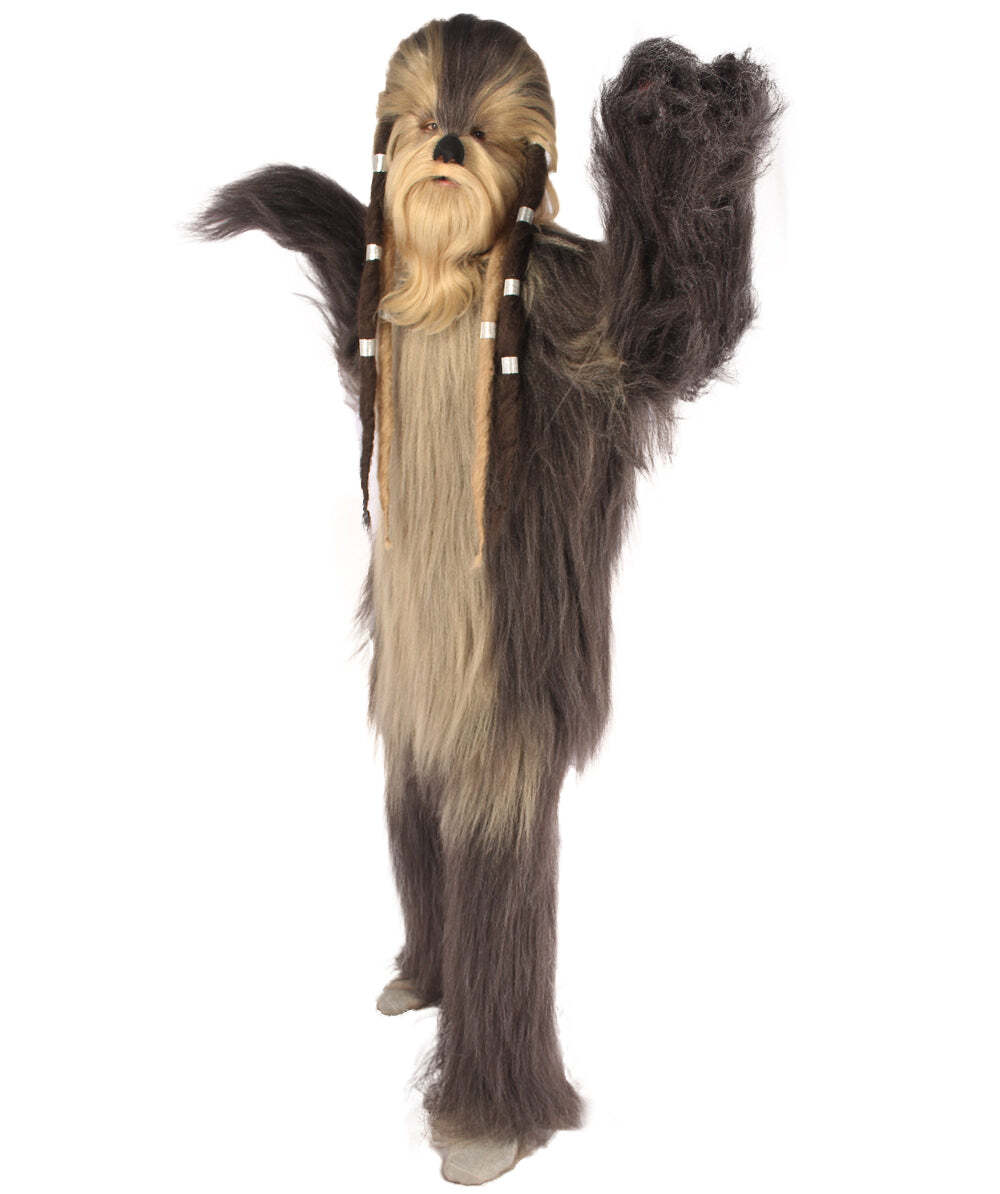 Unisex Long Hairy Elder Warrior Ape Military Leader Resistance Fighter.