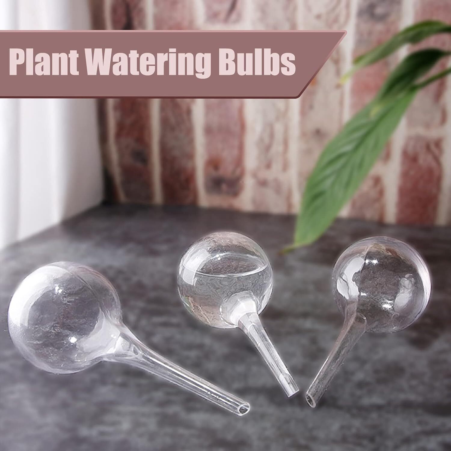 8 Pcs Clear Plant Watering Globes,Plastic Self-Watering Bulbs,Automatic Watering