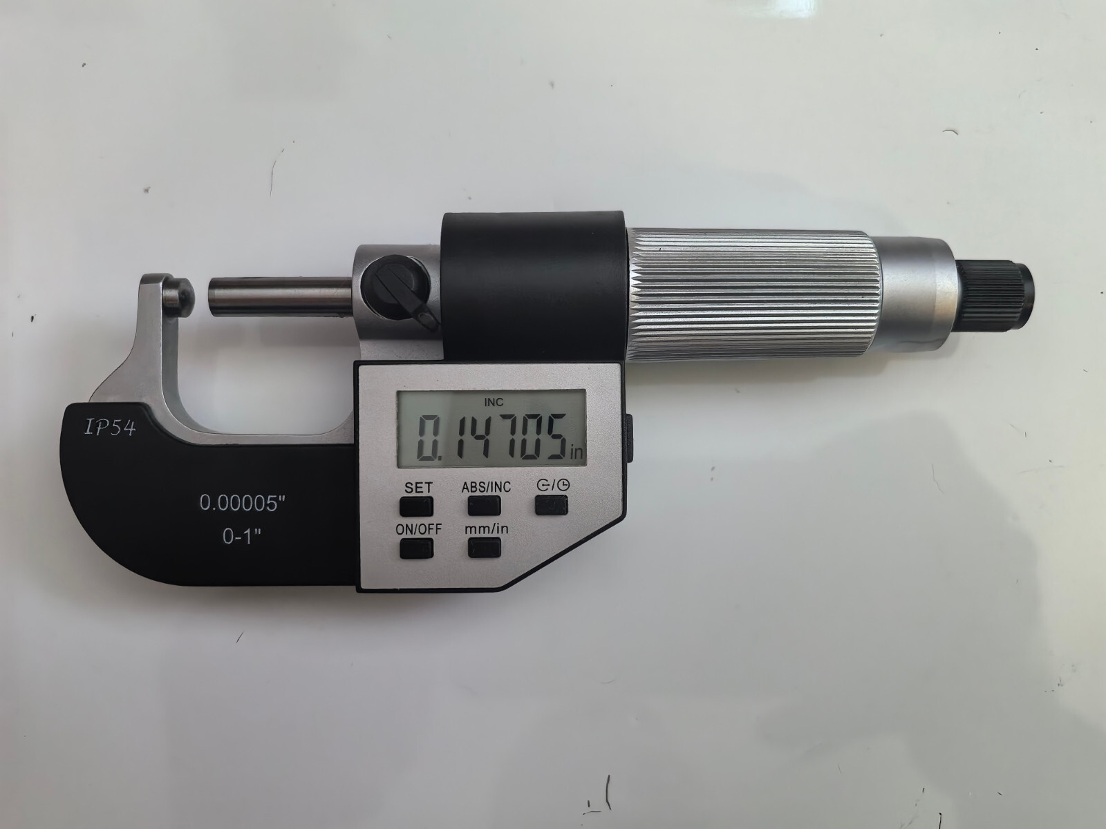 mhc, ELECTRONIC MICROMETER, 0-1" x 0.00005" / 0-25mm, IP54, BALL ANVIL #600-7721