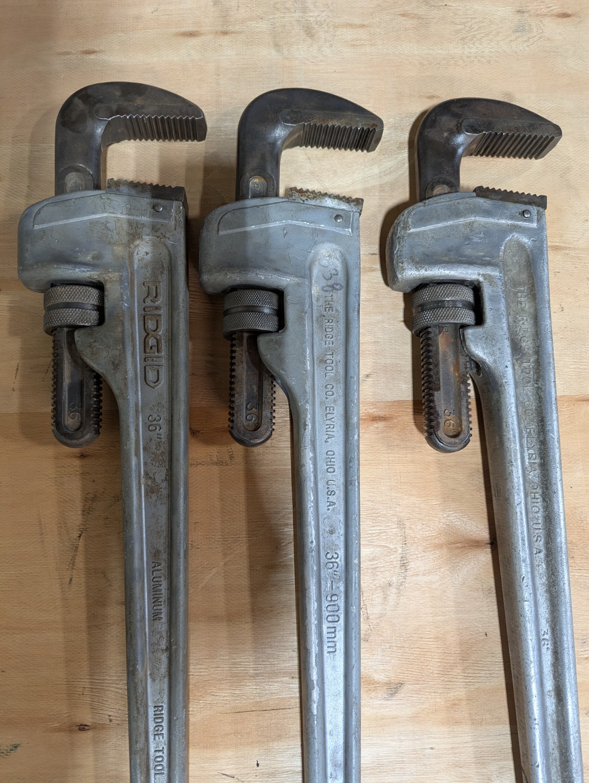 RIDGID #31110 36" H.D. STRAIGHT ALUMINUM PIPE WRENCH