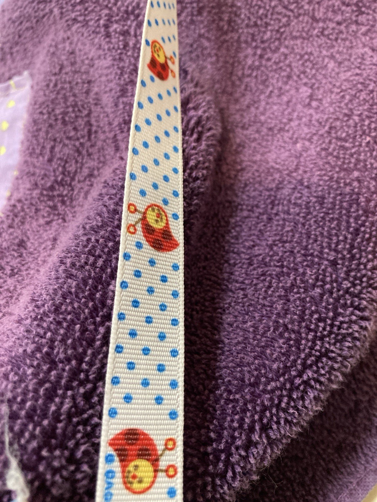 Vintage SPRINGS INDUSTRIES Beach Towel Rollup Floral Embellishment Carry Pocket