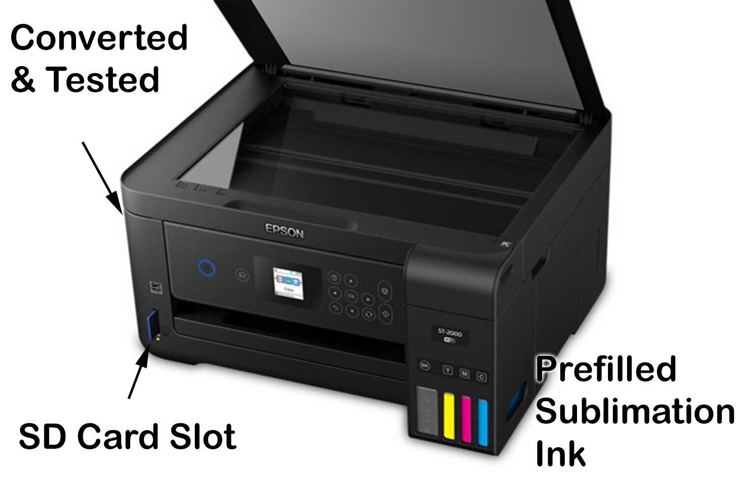 EcoTank Sublimation Printer Bundle: Printer with Sublimation Ink + Paper