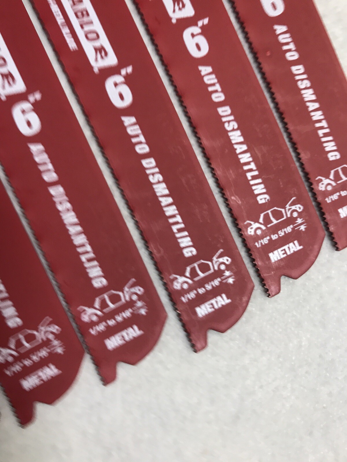 20 Pack Diablo 6" 14/18 TPI Reciprocating Saw Blades Auto Dismantling Metal Cutt