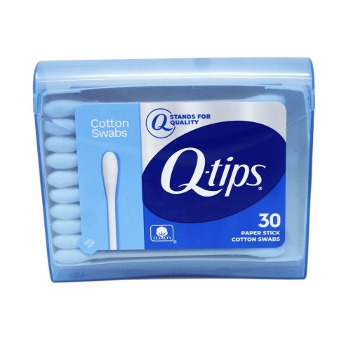 6 Pack Q Tips Cotton Swabs Travel Size Purse Pack 30 Swabs Each