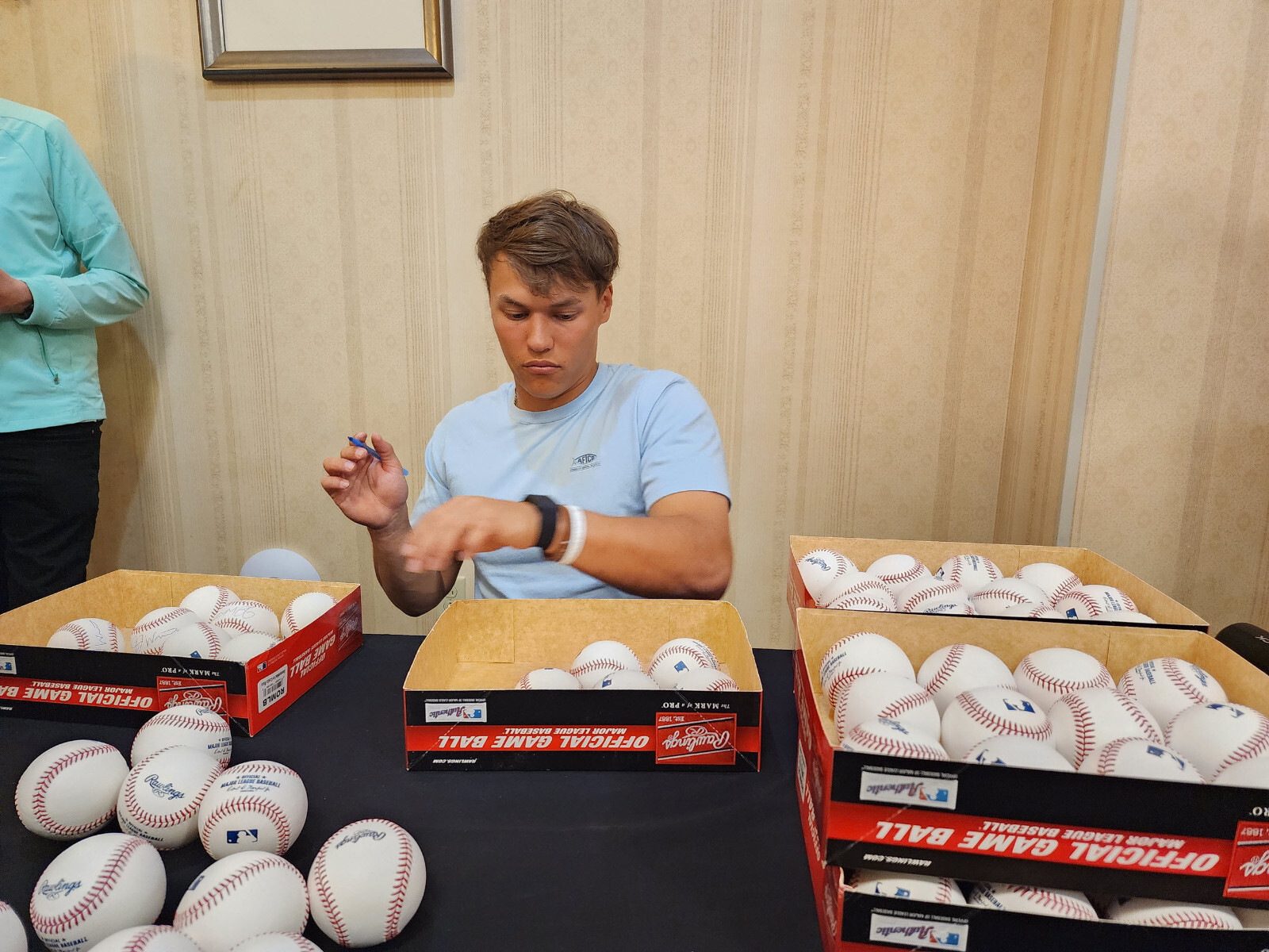 JJ Wetherholt Autographed OMLB Baseball Inscribed Bible Verse Beckett COA