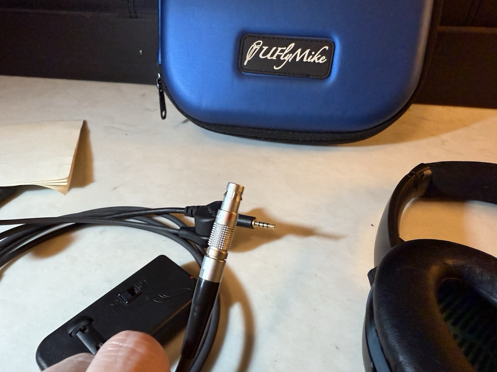 U Fly Mike Aviation Microphone With Bose QC25 Headset