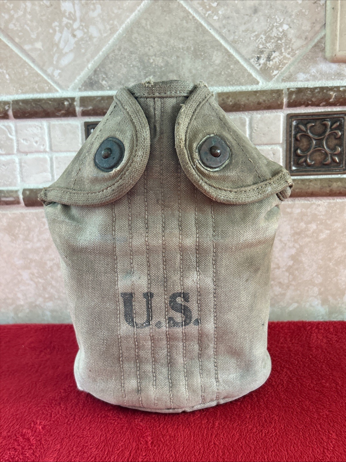 March 1918 WW1 Canteen Cup Cover Pouch US Army Original M1910 WWI
