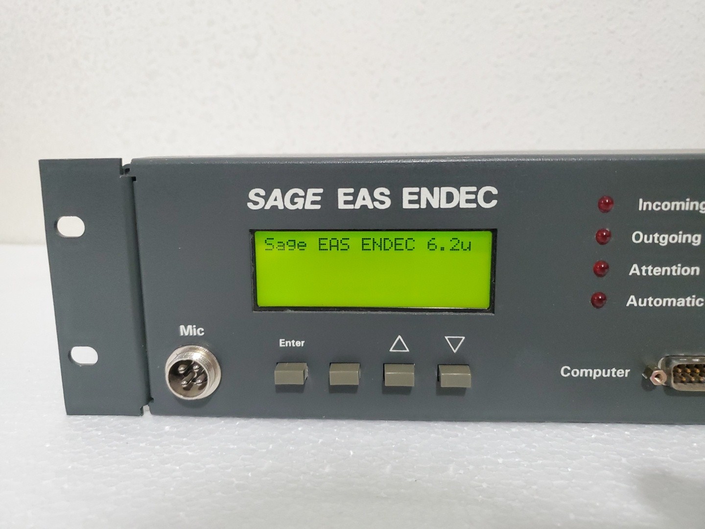 SAGE ALERTING SYSTEMS EAS ENDEC 1822 Alert System Encoder/Decoder AS IS *READ*