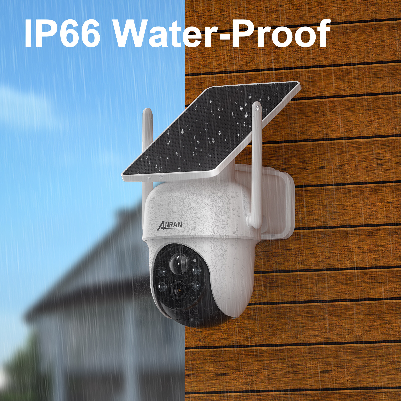 ANRAN Solar Battery Powered Wireless Security Camera System WiFi IP Outdoor Home