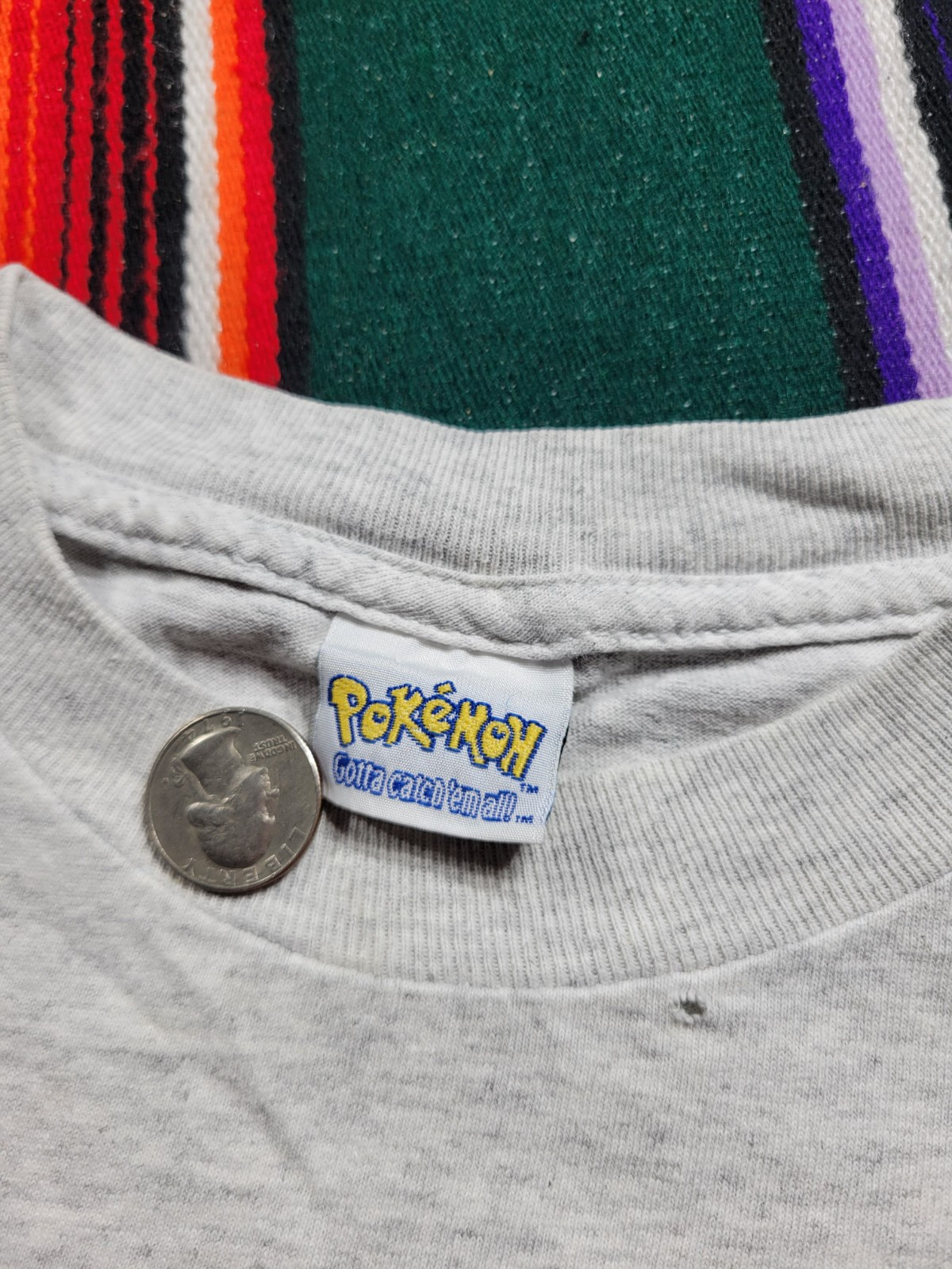 Vintage Pokemon Got Ya 1999 Nintendo T-Shirt Size Youth Large