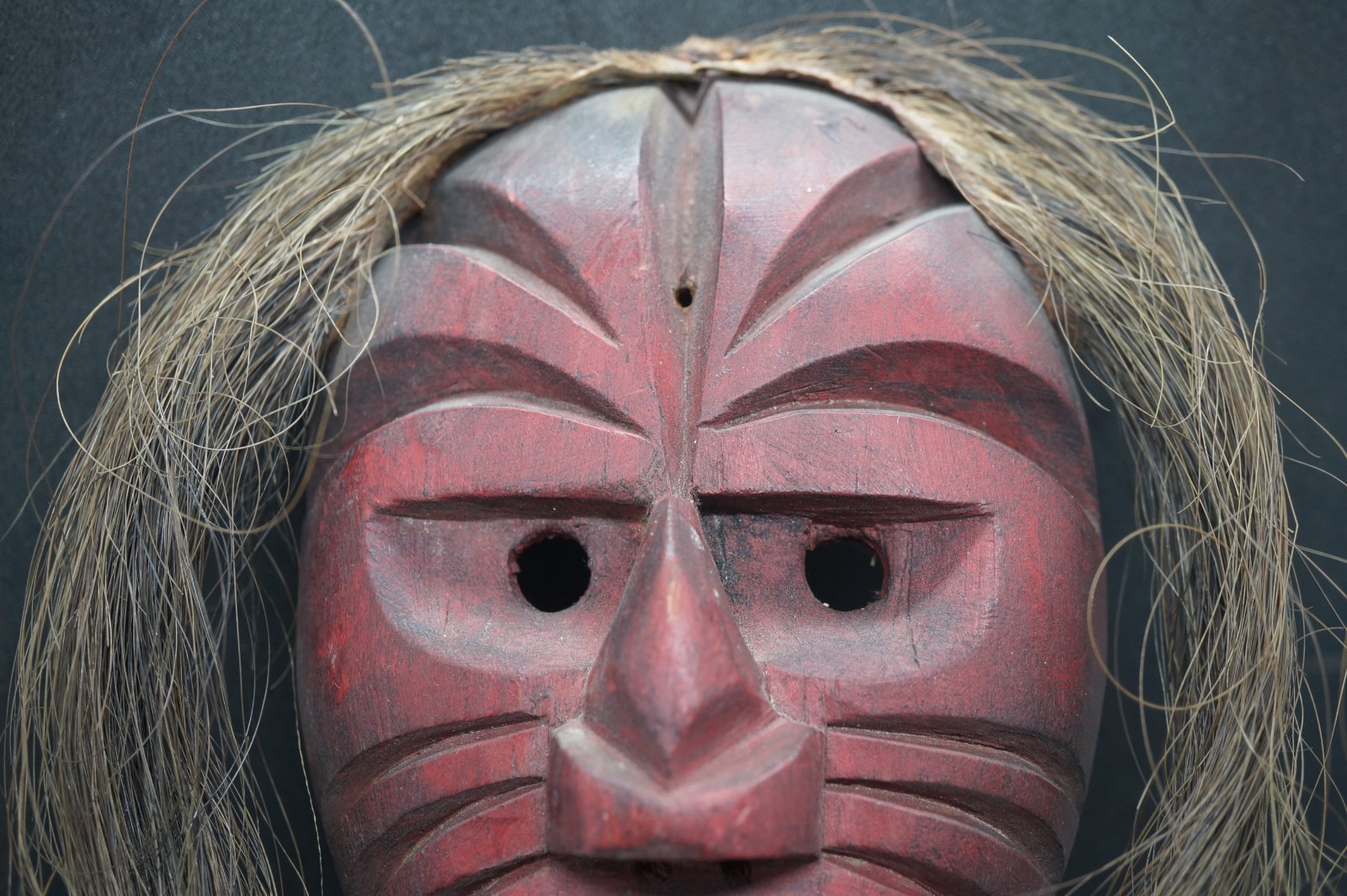 215# Antique, Sacred, False Face Iroquois Mask – Ritually Used