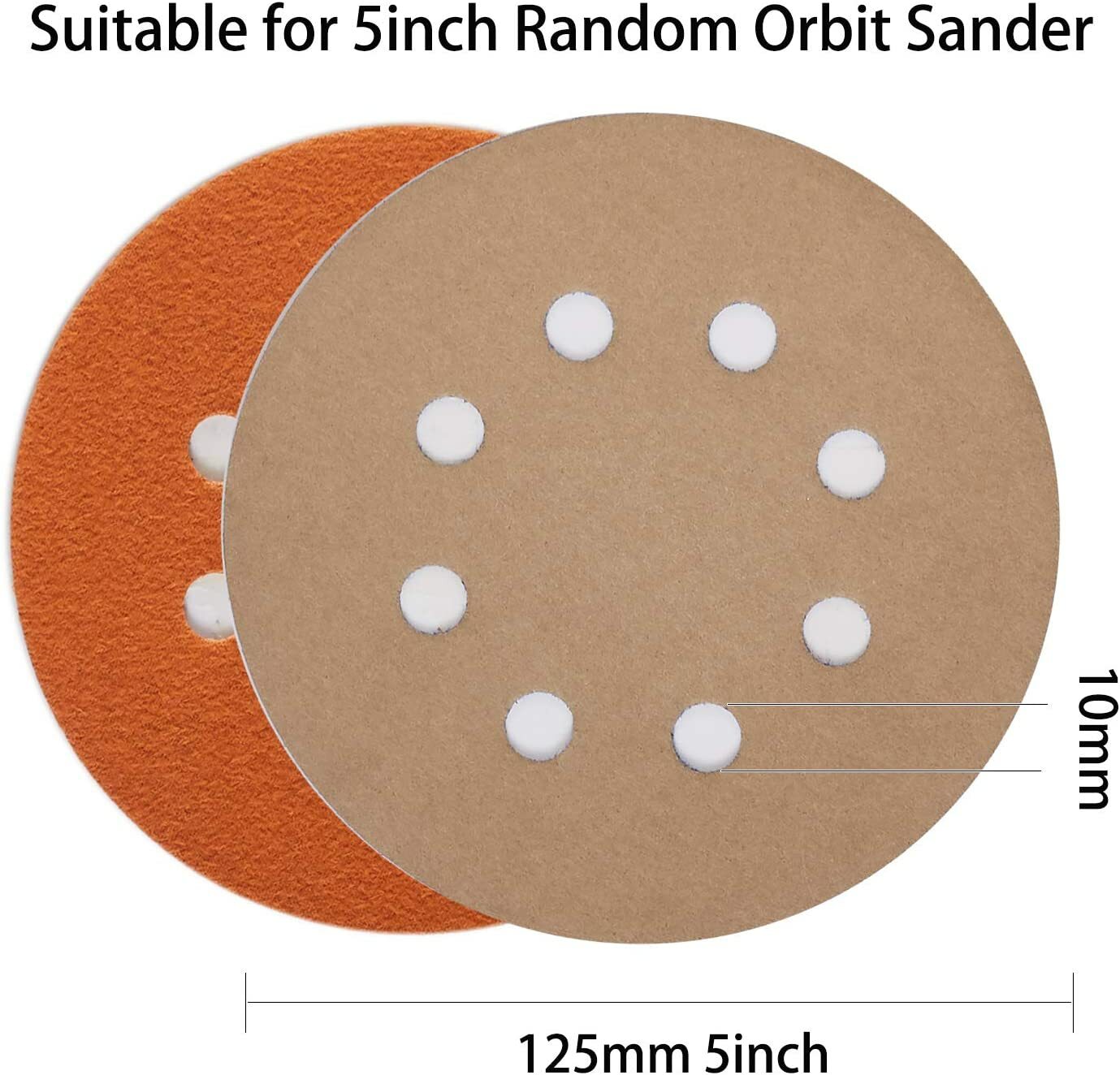 5 Inch 400-10000 Grit Sanding Discs Hook Loop Orbital Sander Paper,Interface Pad