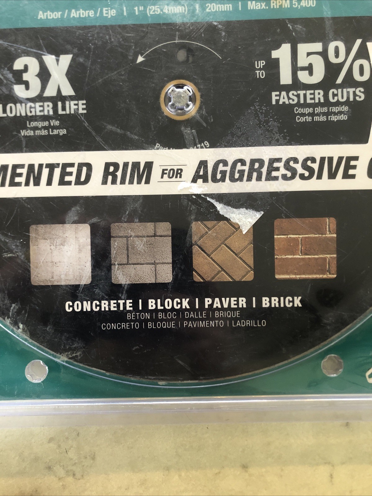 Makita B-69646 14" Segmented Rim Diamond Blade for General Purpose (3pk)