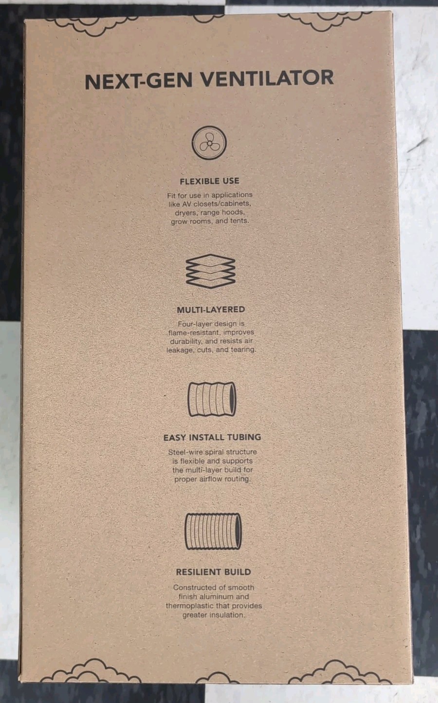 AC Infinity 8" Flexible Four-Layer Ducting - 25ft Length