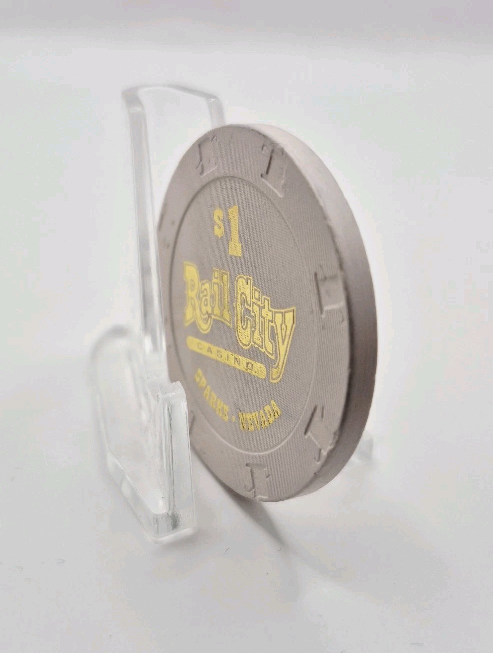 Rail City Casino Sparks Nevada 2012 $1 Casino Chip D0473 *Circulated